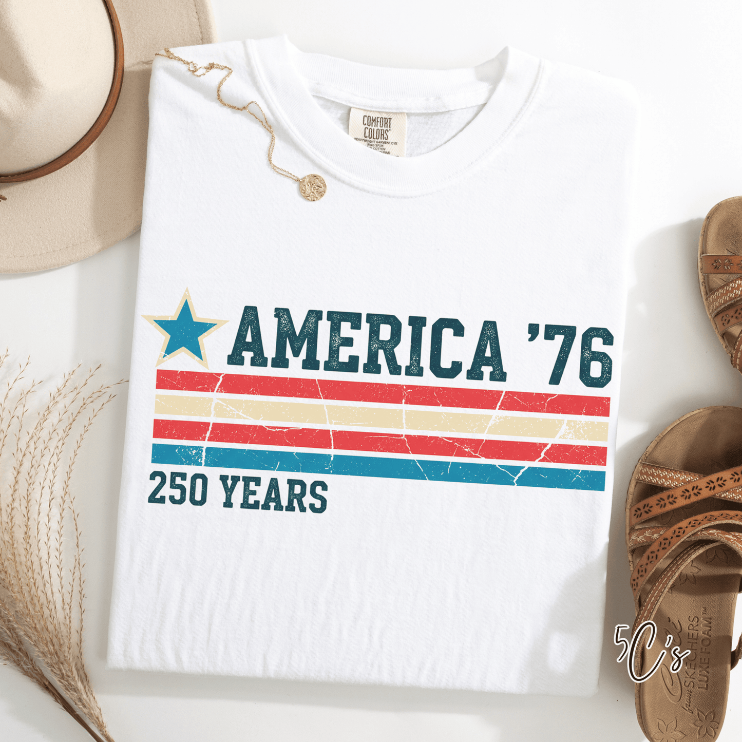 America 76 - 250 Years Flag Graphic Tee