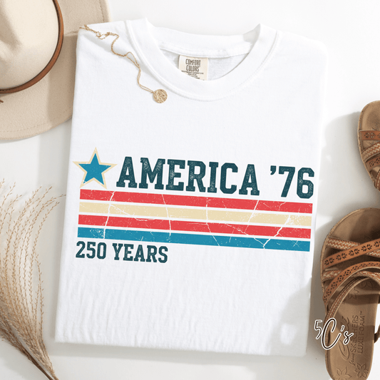 America 76 - 250 Years Flag Graphic Tee