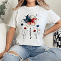 Boho Floral USA 250 Graphic Tee