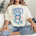 Preppy Brushstroke Statue of Liberty Graphic Tee