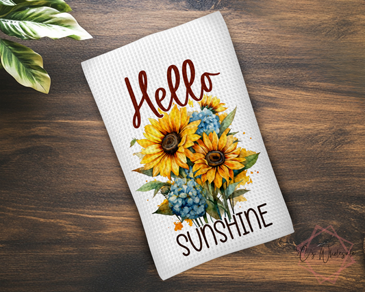 Hello Sunshine Dish Towel