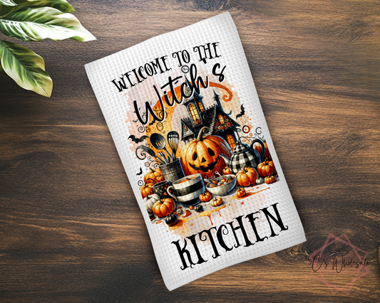 Welcome To The Witch's Kitchen Dish Towel
