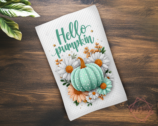 Hello Pumpkin Dish Towel