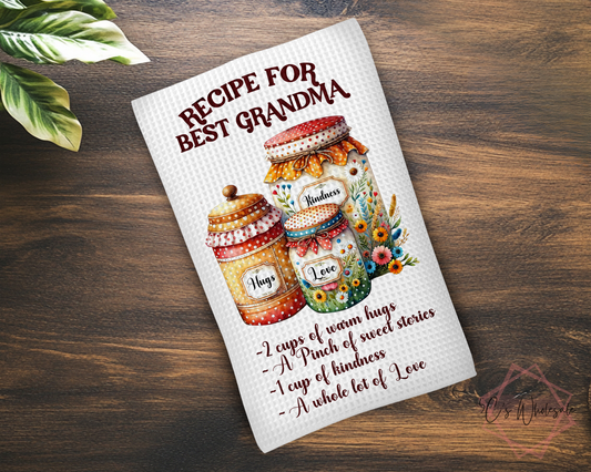 Recipe For Best Grandma Dish Towel