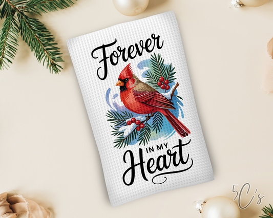 Forever In My Heart Dish Towel