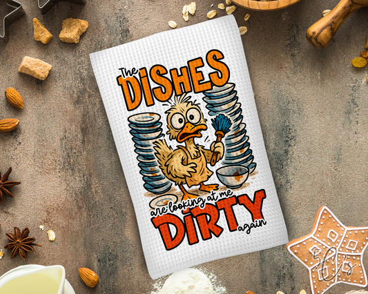 Looking At Me Dirty Dish Towel