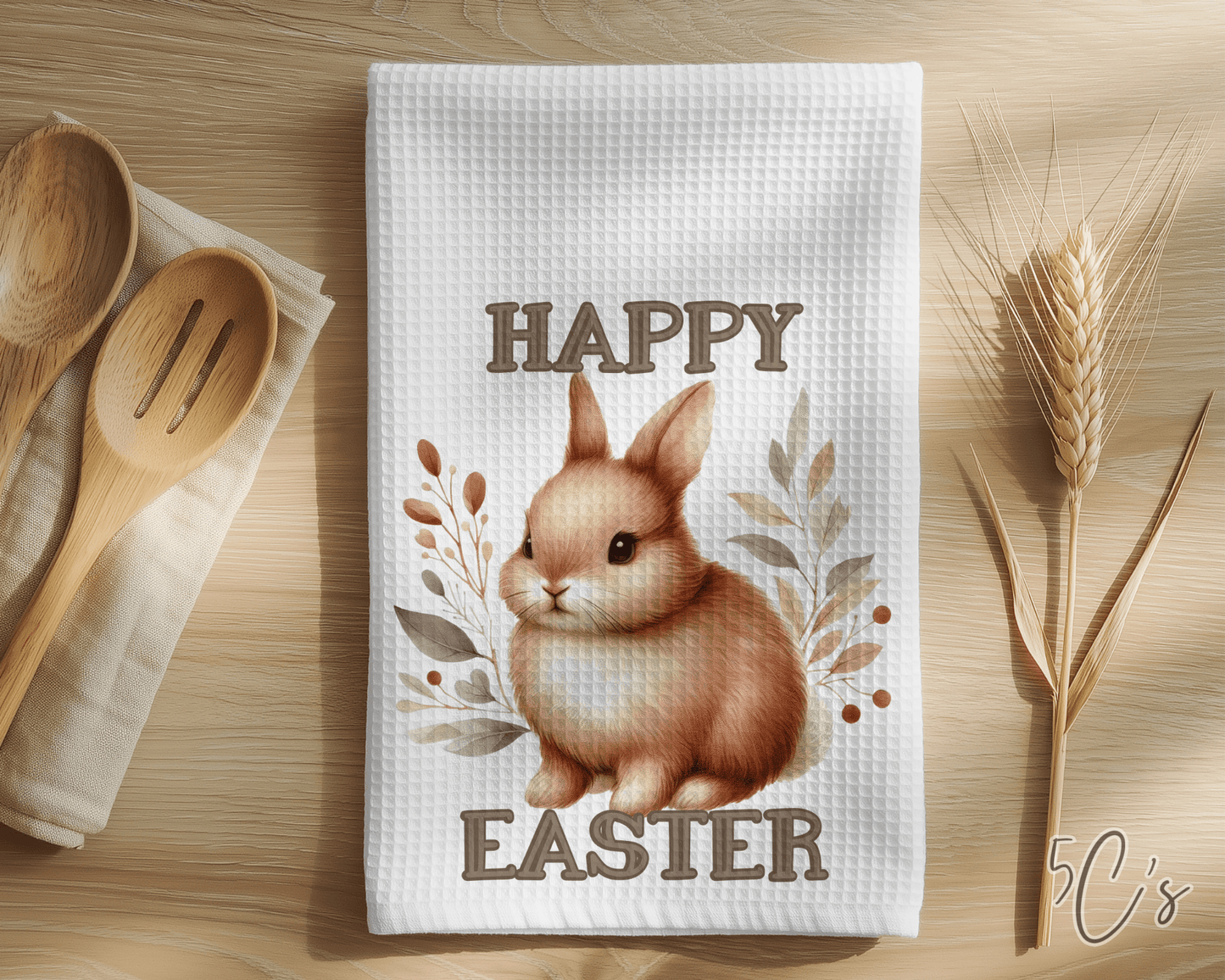 Happy Easter Bunny Dish Towel