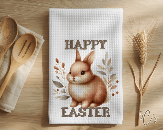 Happy Easter Bunny Dish Towel