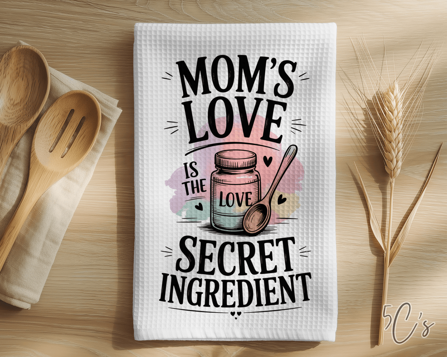 Mom's Love Dish Towel