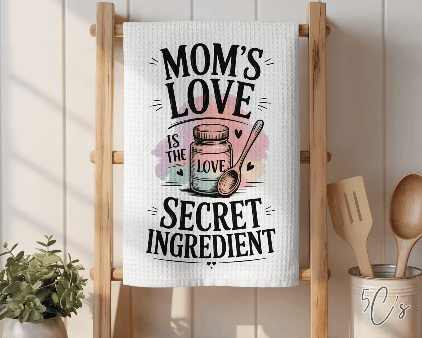 Mom's Love Dish Towel