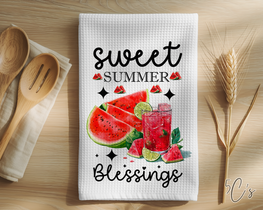 Sweet Summer Blessings Dish Towel