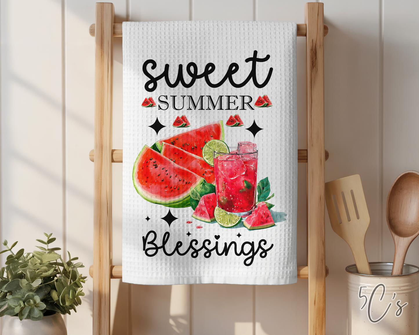 Sweet Summer Blessings Dish Towel