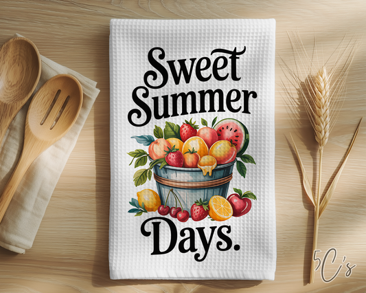 Sweet Summer Days Dish Towel
