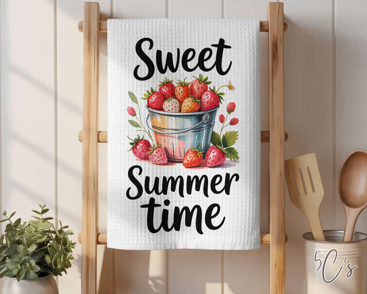 Sweet Summer Time Dish Towel