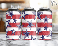 Red White & Blue Stars Can Cooler