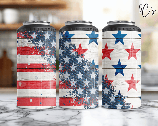Stars & Stripes Can Cooler