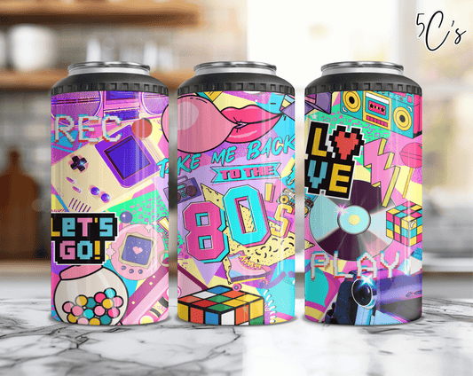 Take Me Back To The 80's Can Cooler