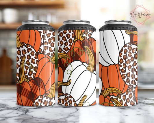 Fall Pumpkins Can Cooler