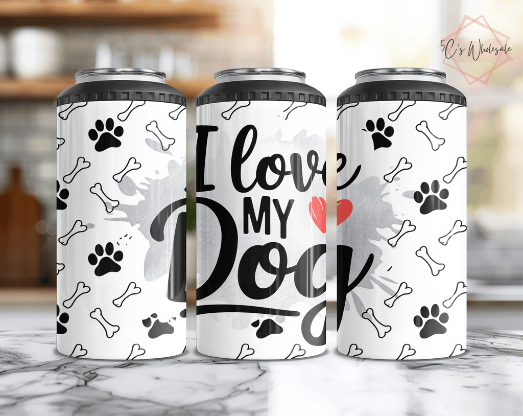 I Love My Dog Can Cooler