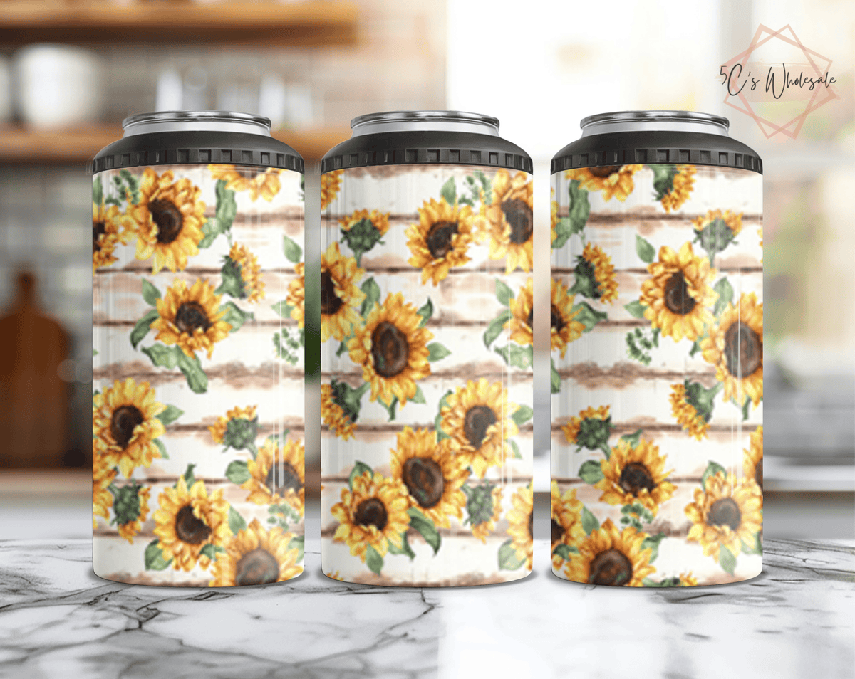 Sunflowers Can Cooler