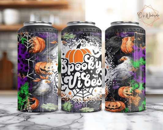 Spooky Vibes Can Cooler