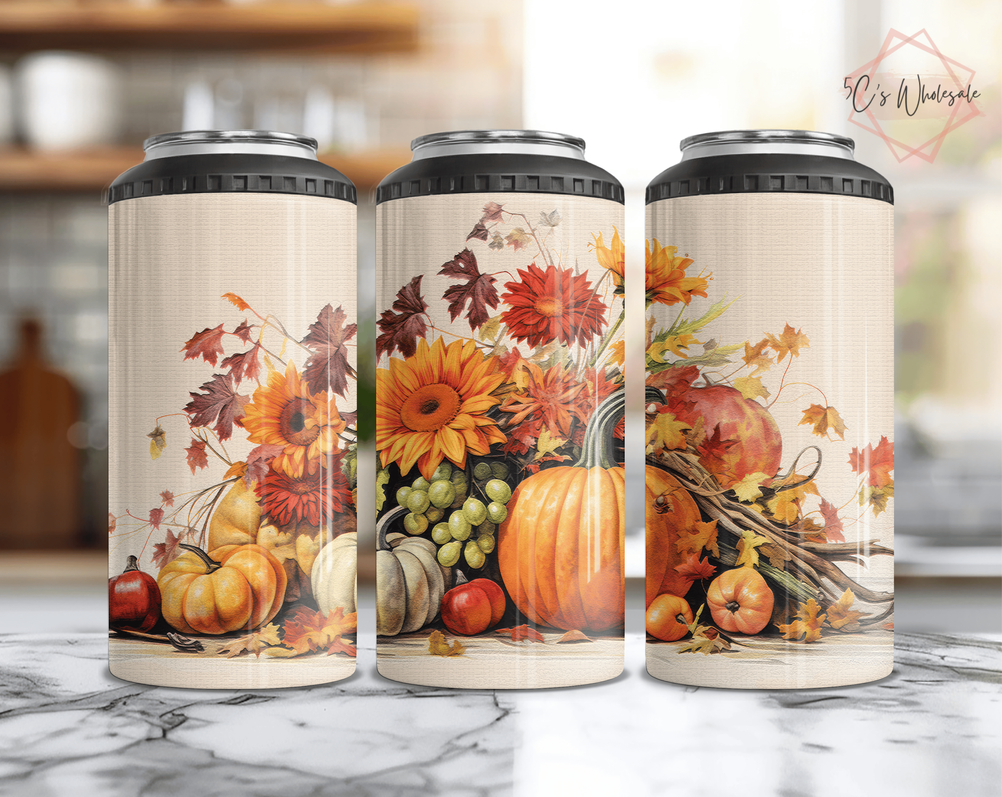 Fall Thanksgiving Can Cooler
