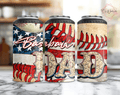 Baseball Dad Patriotic Father's Day Can Cooler