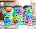 Colorful Pumpkins Can Cooler