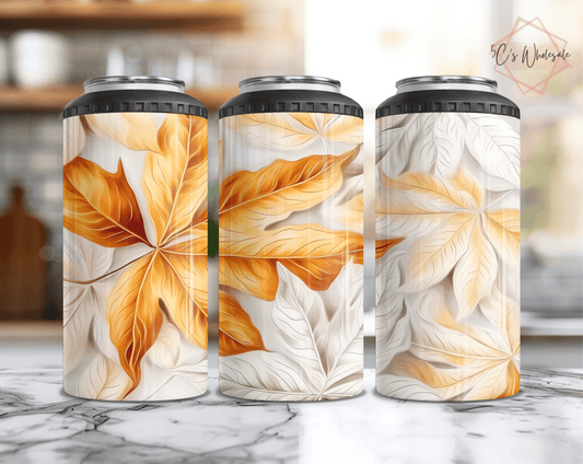 3D Fall Leaves Can Cooler