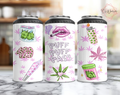 Puff Puff Pass 420 Pink Can Cooler