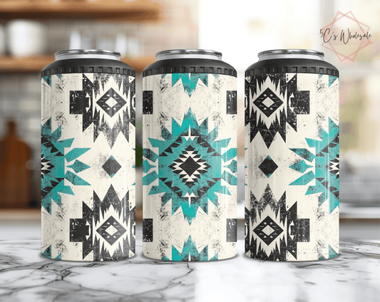 Aztec Pattern Can Cooler