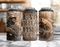 Eat Sleep Fish Repeat Can Cooler