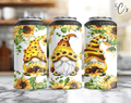 Gnomes Sunflowers Can Cooler