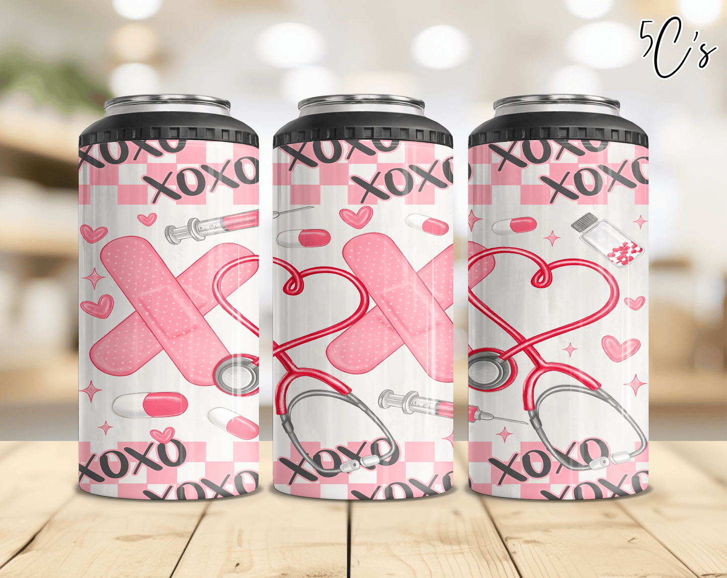 XOXO Nurse Can Cooler