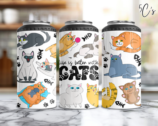 Life is Better with Cats Can Cooler
