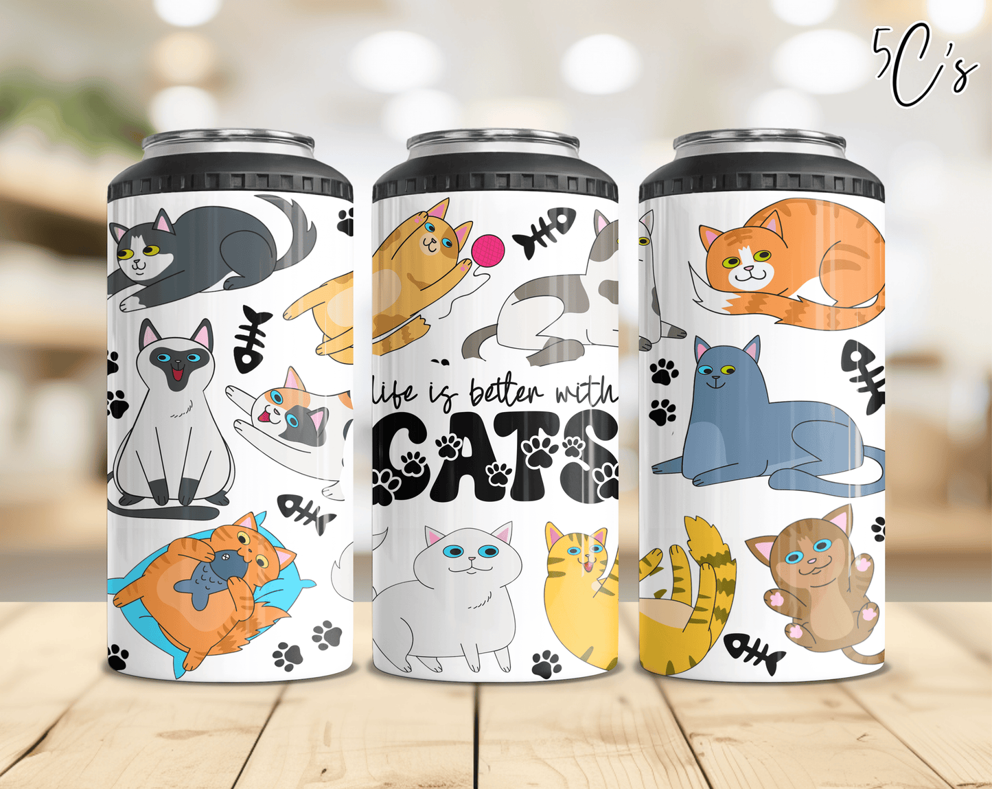 Life is Better with Cats Can Cooler