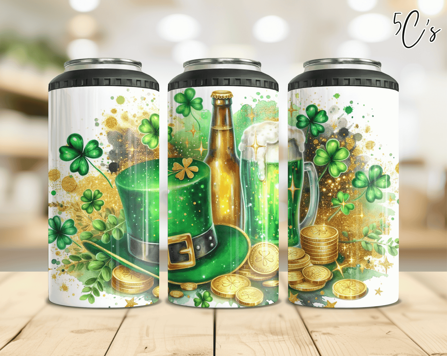 St Patrick's Beer Can Cooler