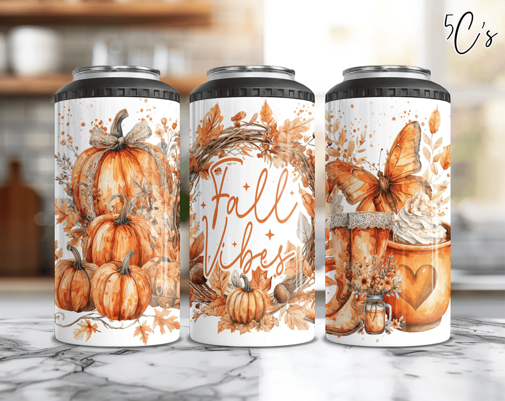 Fall Vibes Can Cooler